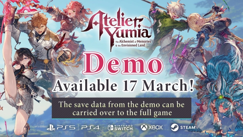 Вышла демоверсия Atelier Yumia: The Alchemist of Memories & the Envisioned Land — поиграть можно на консолях и ПК